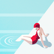 游出去(swim out)