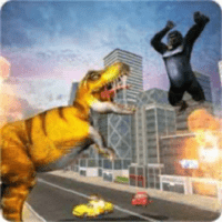 大猩猩粉碎城市最新版(king kong gorilla dino games)