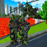 直升机机器人熔岩都市汉化破解版